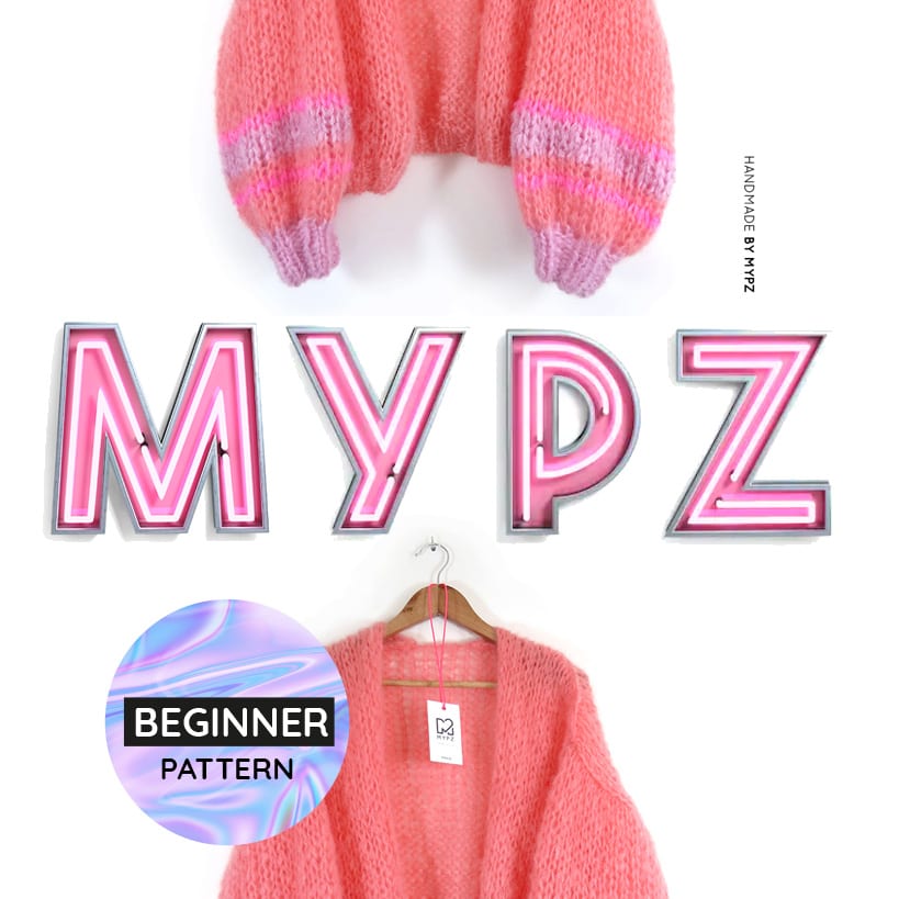 Breipatroon – MYPZ kort basic chunky vest voor beginners (ENG-NL)