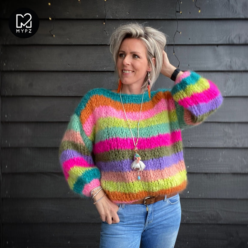 Multi colored new arrivals knit sweater