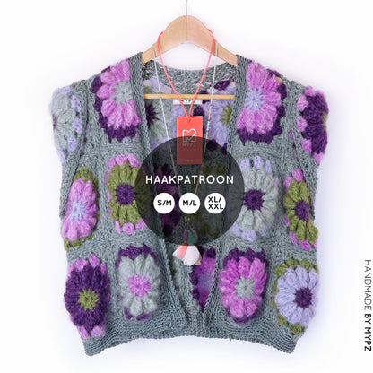 Haakpatroon - MYPZ 3D Granny Gilet Daisy Green (ENG-NL)
