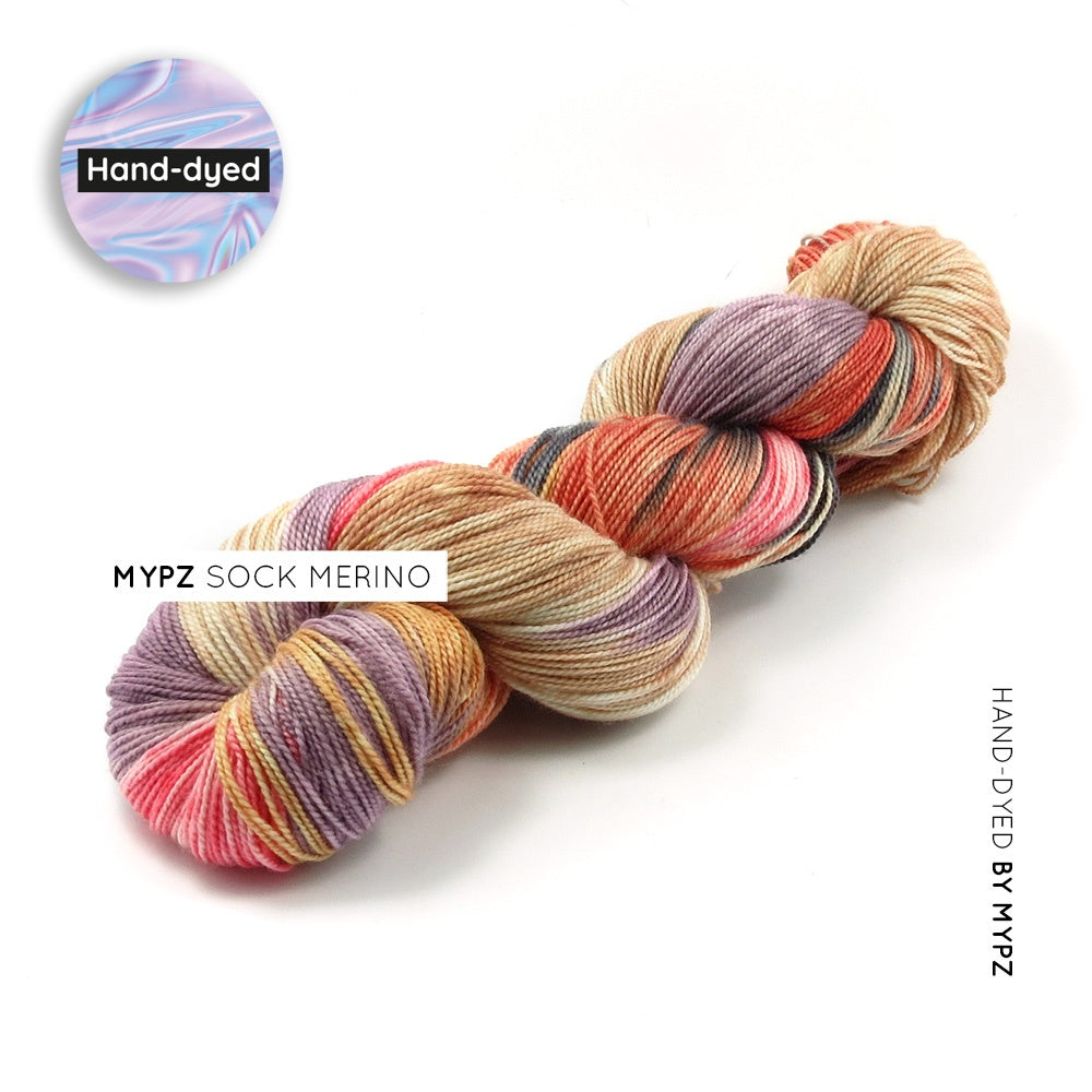 MYPZ Hand-dyed Sock Merino Brown Love