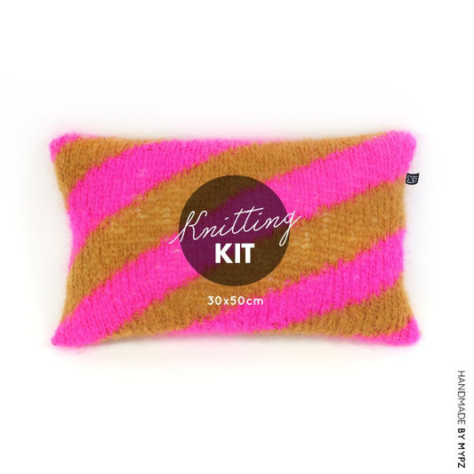 MYPZ knitting kit cushion cover diagonal no9