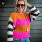 Breipakket – MYPZ Basic Light Mohair Pullover Orange-Pink no10 (ENG-NL)