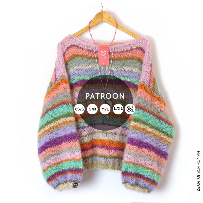Knit pattern – MYPZ light mohair pullover Cyrus NO.8 (ENG-NL 