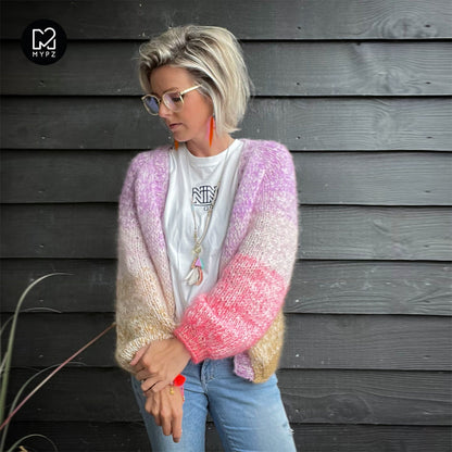 Knit pattern – MYPZ top-down cardigan Fleecy No.9 (ENG-NL)
