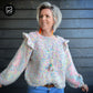 MYPZ Top-down ruffle confetti sweater no6