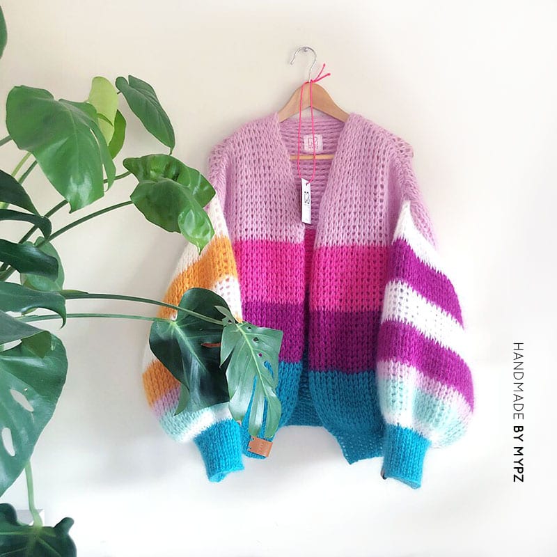Crochet pattern – MYPZ bomber cardigan striped (ENG-NL)